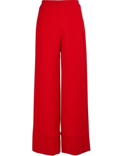 Palmer Harding Silence Trouser In Crinkled Red