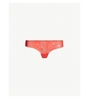 CALVIN KLEIN SHEER MARQUISETTE LACE THONG