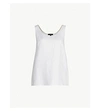 THEORY RELAXED TEXTURED LINEN-BLEND TOP