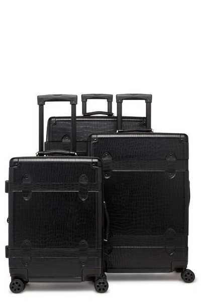 Calpak Pullman 3-piece Spinner Luggage Set - Black In Noir