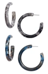8 Other Reasons Hoop Earrings In Blue/ Grey