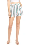 English Factory High Waist Pleated Shorts In Multi