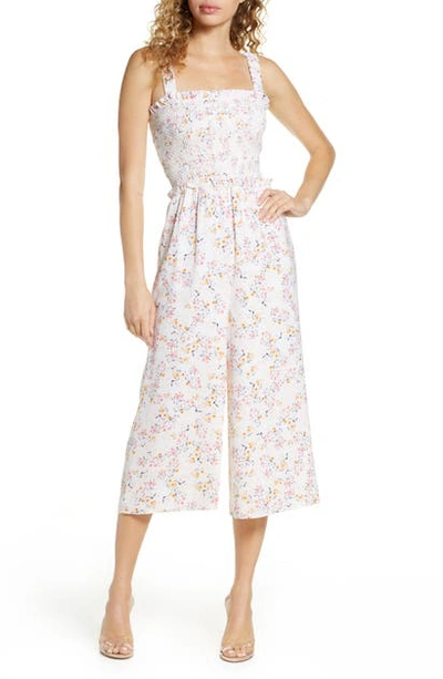 Ali & Jay Rose Bowl Floral Crop Wide Leg Jumpsuit In Field Flowers