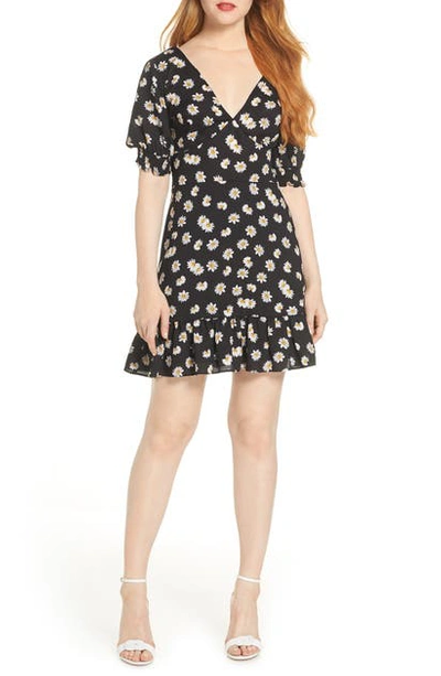 Ali & Jay Flower Child Fit & Flare Minidress In Daisy Floral