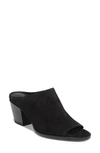 Vince Women's Vedra Block Heel Mule Sandals In Black Suede