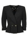 ELISABETTA FRANCHI CELYN B. JACKET WITH FLASHES,10957220