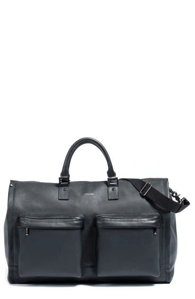 Hook + Albert Men's Gen 2 Leather Garment Weekender Bag In Black