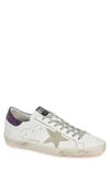 Golden Goose 'superstar' Sneaker In White/ Violet