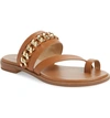 MICHAEL MICHAEL KORS BERGEN CURB CHAIN SLIDE SANDAL,40T9BGFA1L