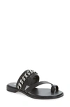 MICHAEL MICHAEL KORS BERGEN CURB CHAIN SLIDE SANDAL,40T9BGFA1L