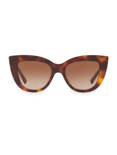 Valentino 51mm Tortoise Sunglasses In Havana