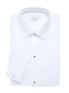 Eton Contemporary-fit Textured Bib-front Dress Shirt In White