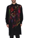 YOHJI YAMAMOTO YOHJI YAMAMOTO FLORAL PRINT OVERSIZED SHIRT