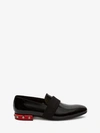 ALEXANDER MCQUEEN PATENT-LEATHER SLIPPER