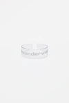 ALEXANDER WANG silver logo headband