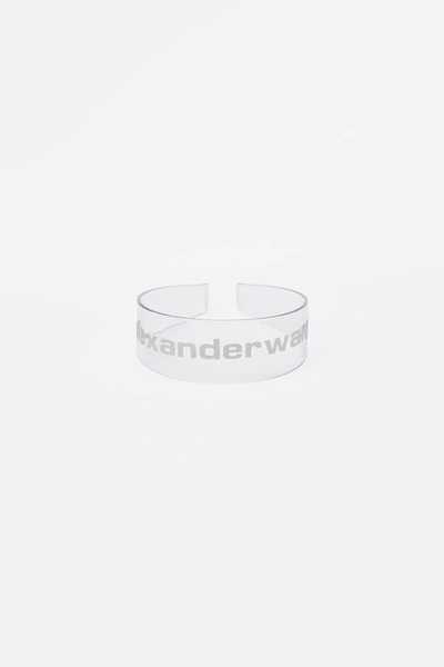 Alexander Wang Silver Logo Headband In No Color
