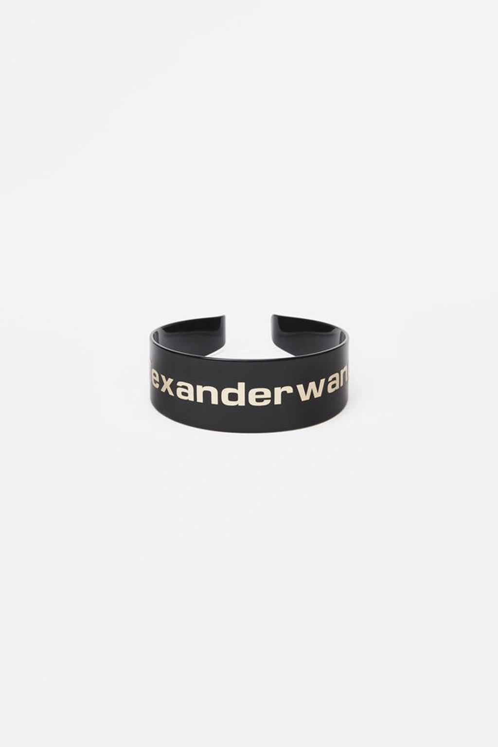 Alexander Wang Gold Logo Headband In Black | ModeSens