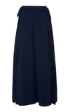 DELPOZO BOW-DETAILED CROPPED WIDE-LEG trousers,4191506004436.0