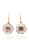ALICE CICOLINI 22K GOLD, STERLING SILVER AND AMETHYST EARRINGS,727354