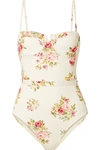 ZIMMERMANN HONOUR FLORAL-PRINT UNDERWIRED SWIMSUIT