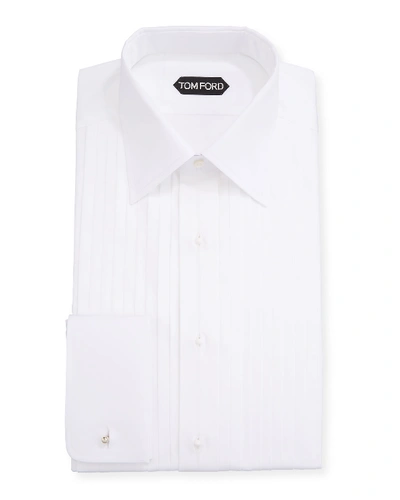 TOM FORD MEN'S PLISSE FORMAL DRESS SHIRT,PROD148190046