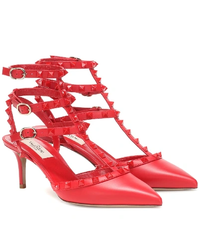 Valentino Garavani Valentino  Rockstud高跟鞋 - 红色 In Red