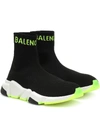 Balenciaga Speed Sneakers In Black