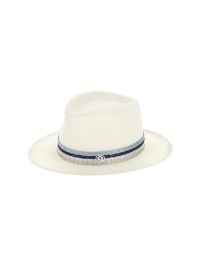 Maison Michel Andre Fedora Hat In White