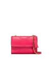 Tory Burch Fleming Small Convertible Shoulder Bag In Bright Azalea