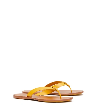 Tory Burch Women's Manon Leather Thong Sandals In Daylily