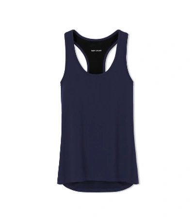 Tory Sport Performance Mesh-back Tank In Tory Navy / Red