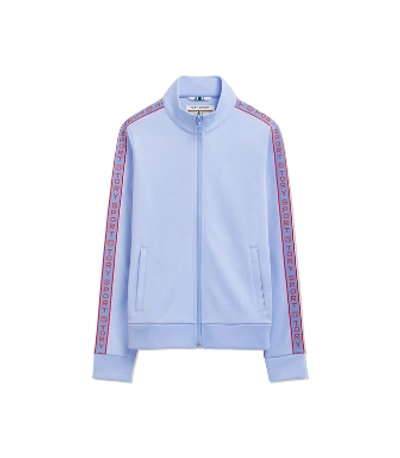 Tory Sport Banner Track Jacket In Ace Blue / Red