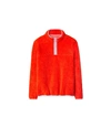 Tory Sport Sherpa Fleece Snap Pullover In Red