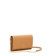 Tory Burch Robinson Chain Wallet In Cardamom/royal Navy