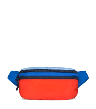 Tory Sport Convertible Color-block Belt Bag In Surf Blue