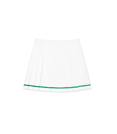 Tory Sport Tory Burch Tech Twill Pleated Tennis Skirt In Snow White