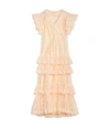 TORY BURCH FLOCKED TULLE RUFFLE GOWN,192485165432