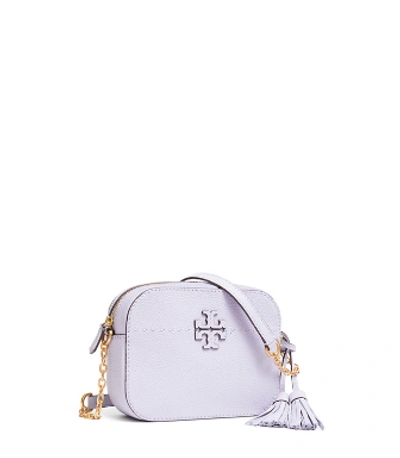 Tory Burch Mcgraw Camera Bag In Pale Violet