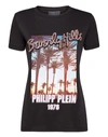 Philipp Plein T-shirt Round Neck Ss Pp1978 In Black