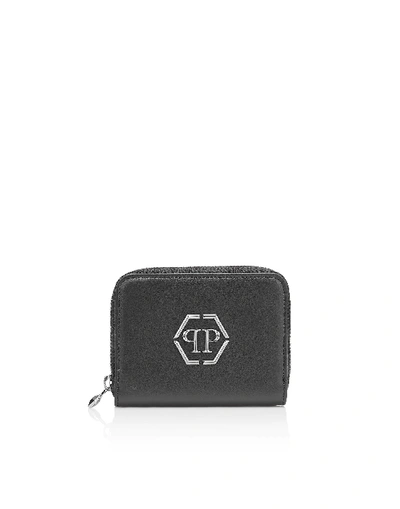 Philipp Plein Continental Wallet Statement In Black