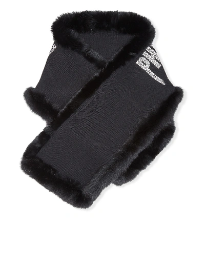 Philipp Plein Long Scarf Rock Pp-black