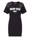 Philipp Plein Short Dress Pp1978 In Black