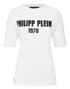 Philipp Plein T-shirt Round Neck Ss Pp1978 In White