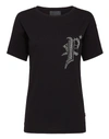 PHILIPP PLEIN T-SHIRT ROUND NECK SS GOTHIC PLEIN