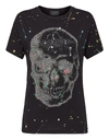 Philipp Plein T-shirt Round Neck Ss Skull In Black