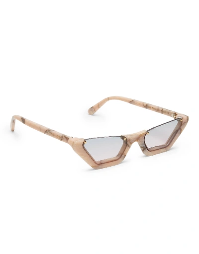 Philipp Plein Sunglasses Rachy In Beige/trasp/trasp/gold