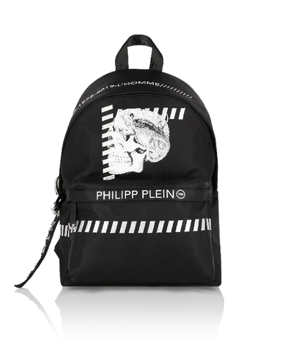 Philipp Plein Backpack Skull In Black / White