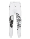 Philipp Plein Jogging Trousers Skull In White
