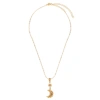 SORU JEWELLERY Mini Luna 24kt gold-plated necklace