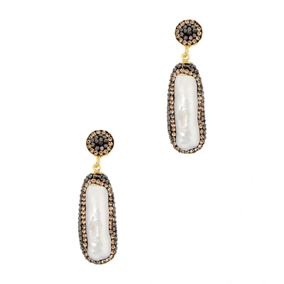 Soru Jewellery Baroque Pearl 18kt Gold-plated Earrings